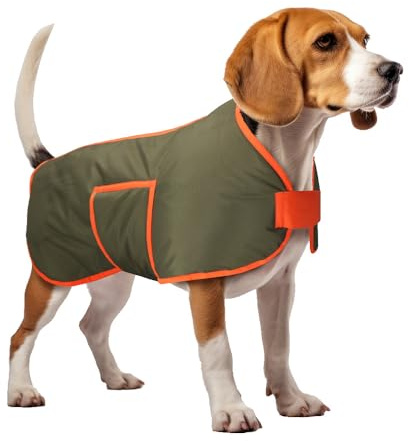 ROMNEYS Comfy’n Safe Hundemantel – gefütterter Winter- & Regenmantel für Hunde mit Fleece-Innenfutter, Brust-/Bauchgurten & Beinschlaufen, Geschirröffnung (Größen XS–XXL) (2XL)
