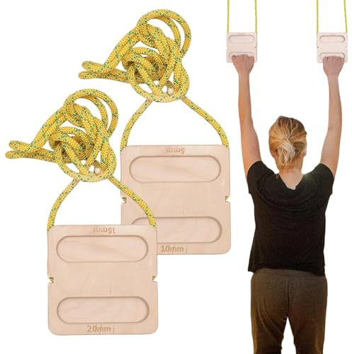 Byuexhp Klettertrainingsboard Für Klettern,2-teiliges Trainingsgerät | Für Türrahmen Montierbares Kletterboard | Für Das Klettertraining In Zuhause Fitnessraum Wohnung Garage An Regentagen Für