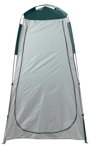ERYUE Tragbares Sichtschutzzelt für den Außenbereich, Wasserdicht, Camping-Dusche, Toilette, Umkleideraum für Camping, Strand, mit Fenster, Blau und Grau (Grün und Grau)