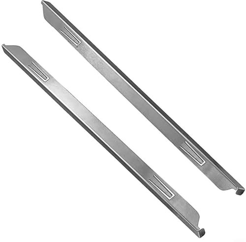 Glomc Stainless Steel Oven Gap Filler, 58.4cm For Kitchen, Heat Resistant Cooktop Counter Gap Cover, Stove Gap Filler Prevents Food Debris Falling Between Stove And Countertop(A)