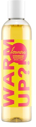 LOOVARA Massageöl Warm Up?! 300ml – Sinnliches Massageöl mit sanftem Wärme-Effekt | Premium Pflegeöl für erotische Partnermassagen, Wellness & Intimmassagen