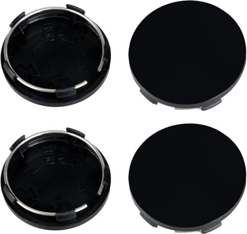 4 Pièces Cache Moyeux pour VW Tiguan 2024, ABS Cache Moyeux, Autocollant avec Emblème Centre de Jante Capuchons Moyeu Roue, 60mm