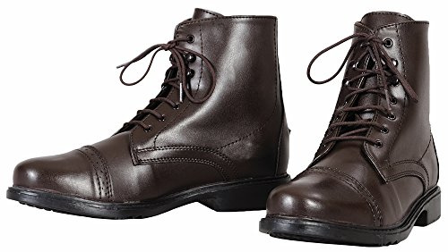 Tuffrider Women's Starter Lace Up Laced Paddock Boots, Mocha, 8