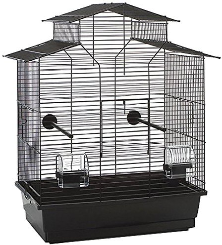 Beeztees 205152 Vogelheim Iza 2 Pagode, 45 x 28 x 59.5 cm, schwarz