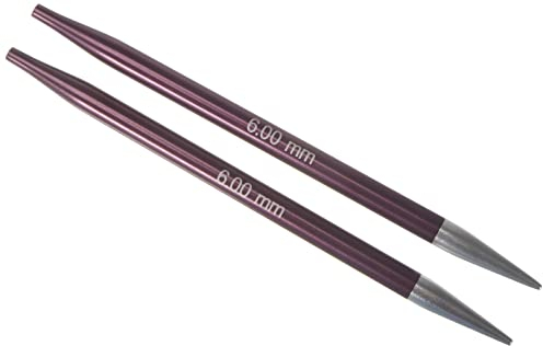 KnitPro K47507 Austauschbare Strickspitzen, Aluminium, Lila, 11.5cm / 6mm