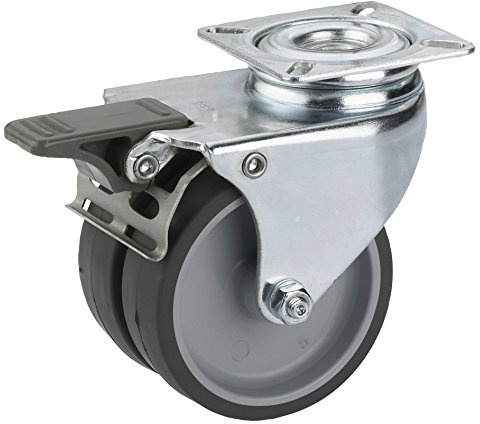 Dörner + Helmer 778160 Apparate-Doppelrolle, Grau