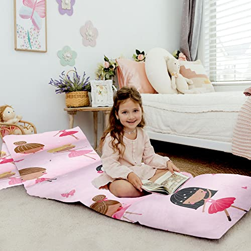 Butterfly Craze Farfalla Craze-Cuscino da Pavimento per Bambini, Utilizzabile Come Tappetino per Pannolini, Alternativa Portatile per Pigiama Party, Viaggi, pisolini o Come Lettino. Solo Copertura!