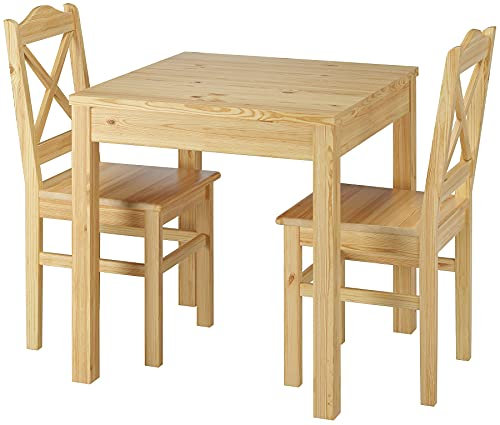 Erst-Holz Gemütliches Tisch-& Stuhlset Kiefer massiv Esszimmermöbel 90.70-50 A -Set 20