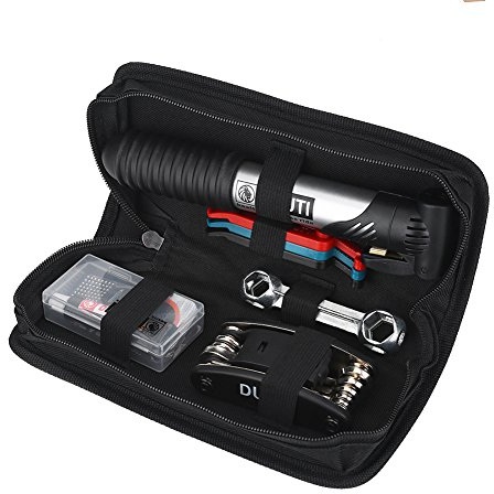 Alomejor Fahrrad Reparatur Werkzeug Set 16-in-1 Multifunktionswerkzeug für Fahrrad Reparatur Werkzeugset Fahrrad mit Tasche usw