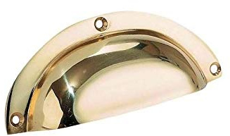 Poignée coquille laiton - Entraxe : 75 mm - Longueur : 90 mm - FOSUN