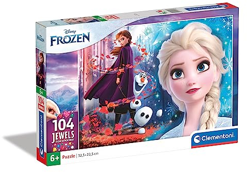 Clementoni 20164, Disney Frozen 2 Jigsaw Puzzle for Children - 104 Pieces, Ages 6 Years Plus