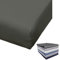 Bierbaum Spannbettlaken Mako Satin 100x200 / 150x200 / 180x200 cm Spannbetttuch viele Farben, Farbe:Anthrazit, Größe:140x200cm Spannbettlaken