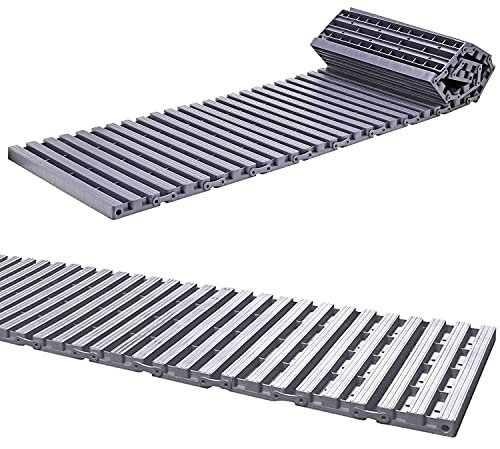 Taylor & Brown 5.56m Grey Instant Garden Roll Out Path Track | Temporary Path for Non-Slip Working Even In Worst Conditions | Grass Protection Mat Lawn Protector (64pc)