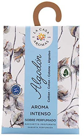 Set de 12 Sobres Perfumados, Bolsitas Aromáticas Olor Algodón, Saquitos para el Armario, Cajón, Ropa de Bebé, Zapatero, Maleta (Algodón)