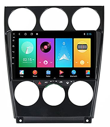 WXFN Android 10.0 Car Stereo 9 Inch Touch Screen Car Radio for Mazda 6 2004-2015 Car Multimedia Navigation with Rear View Camera Support SWC/Bluetooth/Wifi/Mirrorlink/DAB+/OBD,8 core,6+128