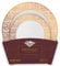 Decor Decorline - Set di stoviglie riutilizzabili da 32 pezzi/per 16 persone - Collezione Mosaic - Oro/Rosa - Piatti da dessert per antipasti e piatti - 2 misure (16 x 26 cm e 16 x 19 cm)
