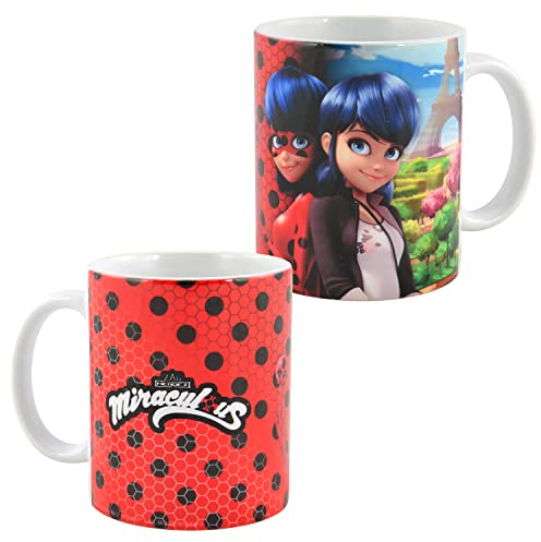 Miraculous Tasse - Ladybug Kaffeetasse Becher Kaffeebecher aus Keramik 320 ml