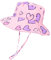 LACOFIA Cappellino Neonata Estivo Cappello Sole Mare UPF 50+ Bambina Berretto da Spiaggia/Piscina a Tesa Larga con Cinturino Sottogola Regolabile Cuore Rosa 4-6 Anni