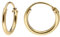 trendor Damen-Ohrringe Gold 333 / 8K Creolen Breite 1,3 mm Ø 11 mm 15169