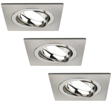 Ledvion - 3X SMART LED Einbauspots Sevilla, Dimmbare, RGBWW, WiFi, Weiß, 2 Jahre Garantie