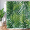 Hnmdmyi Rideau de Douche Feuilles Tropicales 180x180, Palmiers Verts Jungle Plante Botanique, Imperméable Tissu Polyester Lavable pour Baignoire