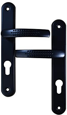 Poignée de porte intérieure Elona noir trou cylindre Quincadeco