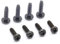 ReplacementScrews M4 14mm TV Stand Screws - 8 Pieces (4 Self-Tapping, 4 Machine) for Samsung TVs