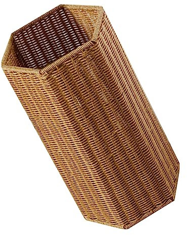 Angoily Porte-parapluie Plastique Imitation Rotin Pour Entrée Support De Rangement Élégant Et Pratique Pour Parapluies Pour Maison Bureau
