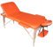 Polironeshop Venus Massageliege aus Holz, zusammenklappbar, für Kosmetikerinnen, Tattoo, Orange