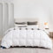 Uniency Daunendecke 240x260 Winter Extra Warm 100% Baumwollbezug Bettdecke 260x240 Daunen und Federn Daunenbettdecke Winterdecke Federbettdecke Steppdecke|Weiß|Füllgewicht: 3100 gr.|Ökotex und RDS