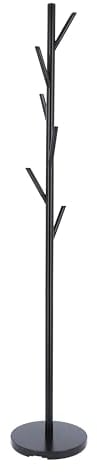 Jan Kurtz 494301 Kleiderständer Detroit Stahlrohr schwarz 170 cm hoch mit 6 Haken