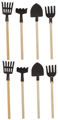 BESTonZON 8 Piezas Herramientas de jardinería Pala de Juguete Mini Pala Excavadora Juguetes Infantiles Herramientas de Granja de casa de muñecas Juguetes de los niños Manual Sala de Juguetes