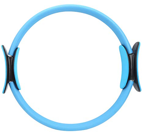 SPYMINNPOO Fitness-Yoga-Ring, Leichter Pilates-Kreis-Widerstandsring, mit Schaumstoff Gepolsterte Griffe, Bodybuilding für Fitnessstudio, Heimfitness (Blue)