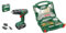 Bosch Home and Garden Cordless Combi Drill EasyImpact 18V-40 (1 battery, 18 Volt System, in carrying case) + 70pc. X-Line Titanium Drill and Screwdriver Bit Set (for Wood, Masonry, Metal, Accessories)
