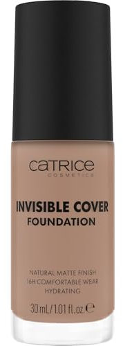Catrice Invisible Cover Foundation, Nr. 040N, Nude, feuchtigkeitsspendend, langanhaltend, natürlich, für trockene Haut, vegan, ölfrei, ohne Parabene, ohne Mikroplastikpartikel, 1er Pack (30ml)