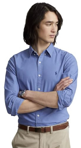 Ralph Lauren Camicia Oxford slim fit, blu, XL