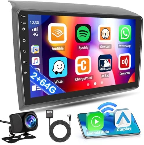 Inefala 2G+64G Autoradio Android für FIAT Ducato/Citroën Jumper/Peugeot Boxer 2010 mit Wireless Carplay Android Auto, 9 Zoll Touchscreen Car Radio mit GPS Navi WiFi RDS/FM SWC Mic Rückfahrkamera