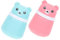 Gogogmee 2 Stück Baby Puff Box – Cartoon-bärenform Leere Kosmetikbehälter Für Babys Und Kinder