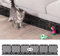 Spielzeugblocker Couch Schutz für Haustiere, Sofaschutz Katze Plastic Under Furniture Gap Protector für Sofa und Andere Möbel (Schwarz 48er Pack 24 Füße)