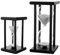 MIVIDE 2pcs Sabliers 30 Minutes 60 Minutes, Sabliers Décoratifs Sabliers Noir, Sabliers Minuterie pour Enfant, Jeux, Cuisine, Exercice, Etude