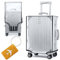 TOKSEO PVC Kofferhülle Kofferschutzhülle Blau Transparent, Koffer Schutzhülle Reise, Wasserdicht Gepäckabdeckung Koffer Abdeckungen Luggage Cover mit 1 Gepäckanhänger Wiederverwendbar (28 Zoll)