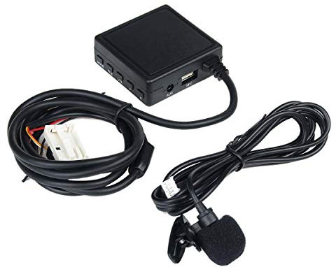 Swiixxer Bluetooth Drahtlos Audio Modul Freisprech Einrichtung Aux Adapter für W203 W209 W211 Telefon Kabel Adapter