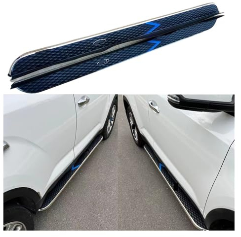 Pédales de marchepied latérales, 2 pièces, barre Nerf compatible avec Renault Koleos 2016 – 2023