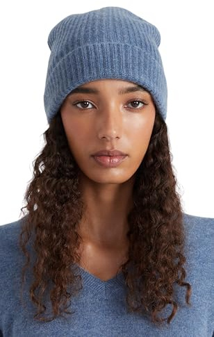 Style & Republic Damen Klassische Kaschmir Mütze-Beanie aus 100% Cashmere, Deine kuschelige und warme Premium-Strickmütze für stilvolle Herbst und Winter-momente