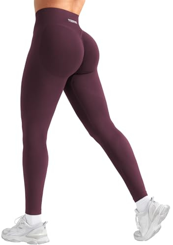 YEOREO Invisible Scrunch Butt Sport Leggings Damen 24 Gym Legging Nahtlose High Waist Push Up Leggings Gym Sporthose Yoga Legging
