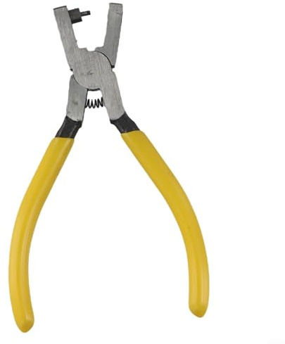 Eawfgtuw Ledergürtel-Lochzange, 2 mm, runder Ösenstanzer zum Nähen von Armband, Hartstahl, Handwerkzeug mit ergonomischem Griff