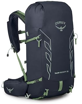 Osprey Talon Velocity Wanderrucksack für Herren, 30 l, für Laufen, Radfahren, Multisport-Pack, nachtblau, Größe S/M
