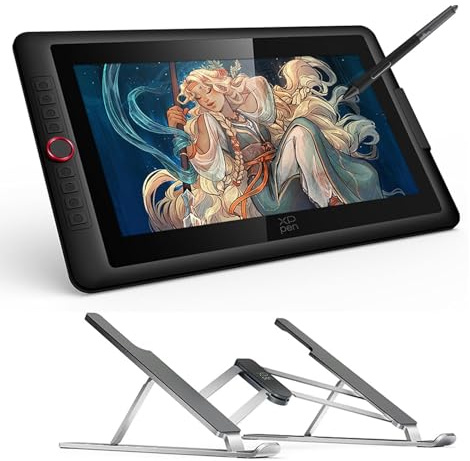 XPPen Artist 15.6 Pro V2 Tablette Graphique avec Écran, 16K(16384) Niveaux de Pression et ACS05 Support
