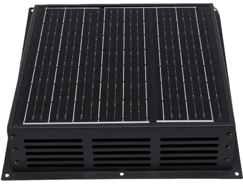 FTVOGUE Ventilateur Solaire pour Toit 430 CFM IP67 étanche avec Panneau Monocristallin pour Grenier, Garage, Camping-car, Abri, Poulailler