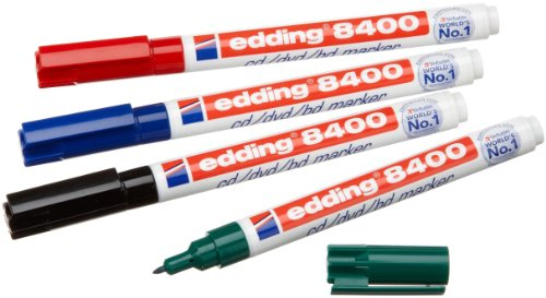 edding CD Marker 8400-4 S/4-8400-4 Inh.4